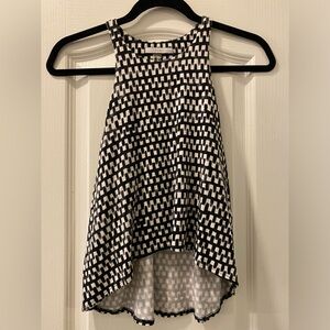 Black and white Tart high neck crop